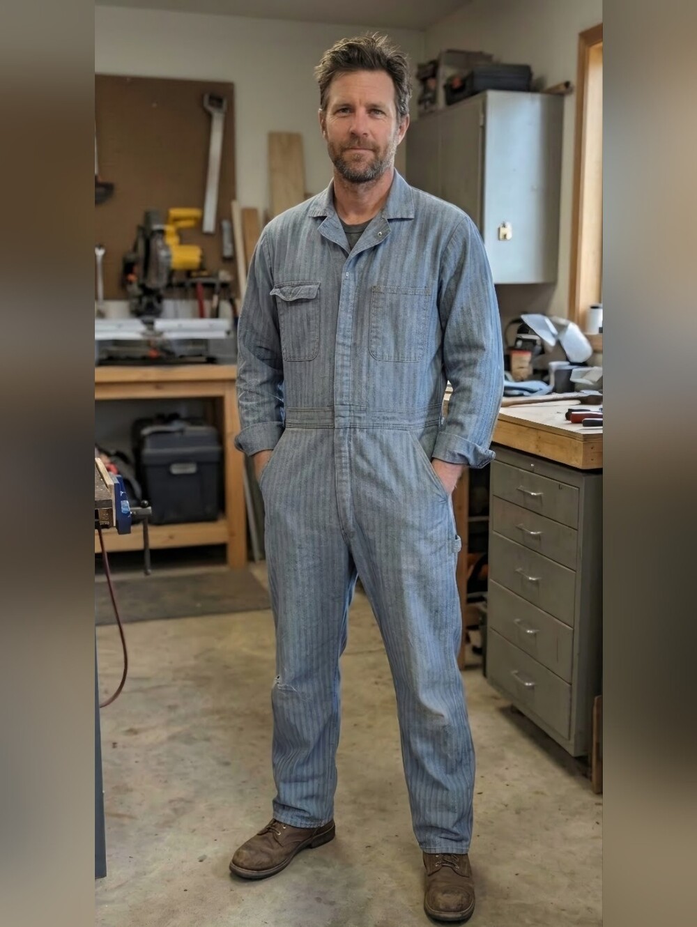 DICKIES FISHER STRIPE COVERALL